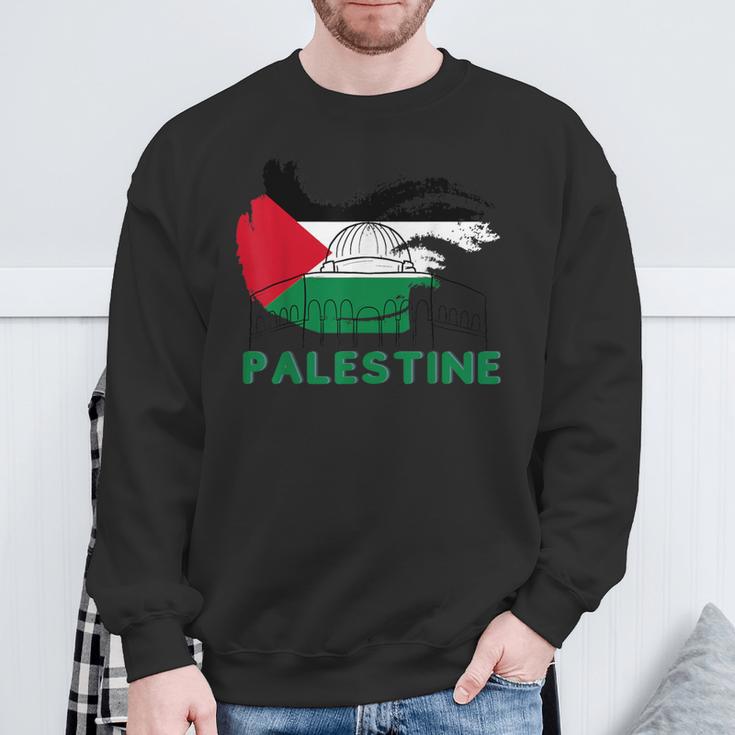 Palestine Flag Palestine Sweatshirt Geschenke für alte Männer