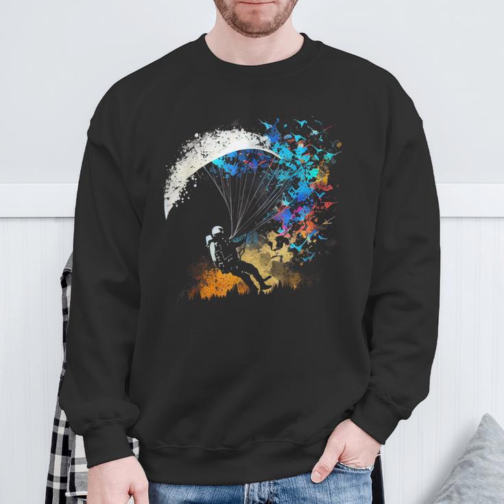 Paraglider Paragliding Paragliding Sweatshirt Geschenke für alte Männer