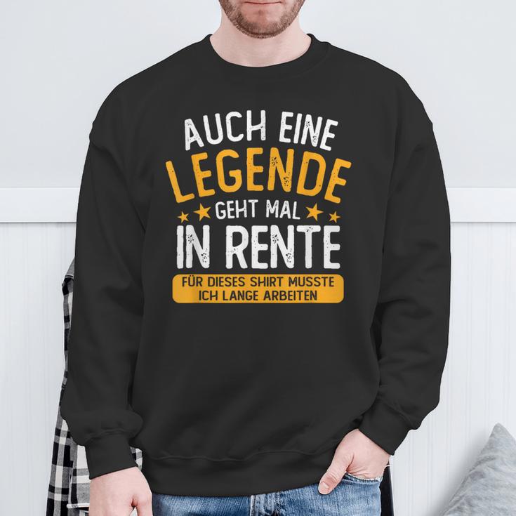 Pension Eine Legende Geht In Rente Rentner 2023 Sweatshirt Geschenke für alte Männer