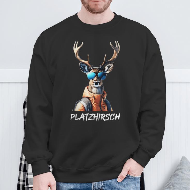 Platzhirsch Aprés-Ski Party Skier Stag Sweatshirt Geschenke für alte Männer