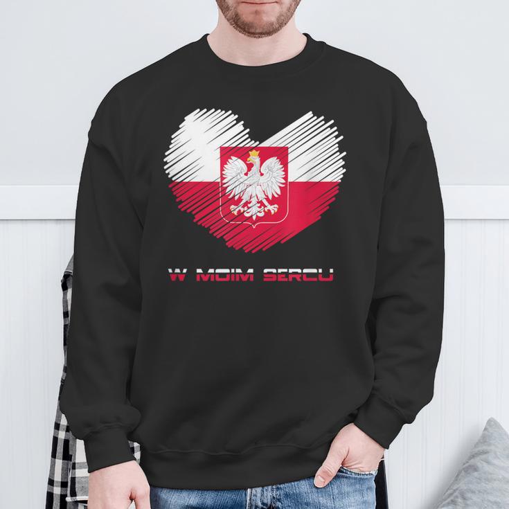 Poland In My Heart Polska Sweatshirt Geschenke für alte Männer