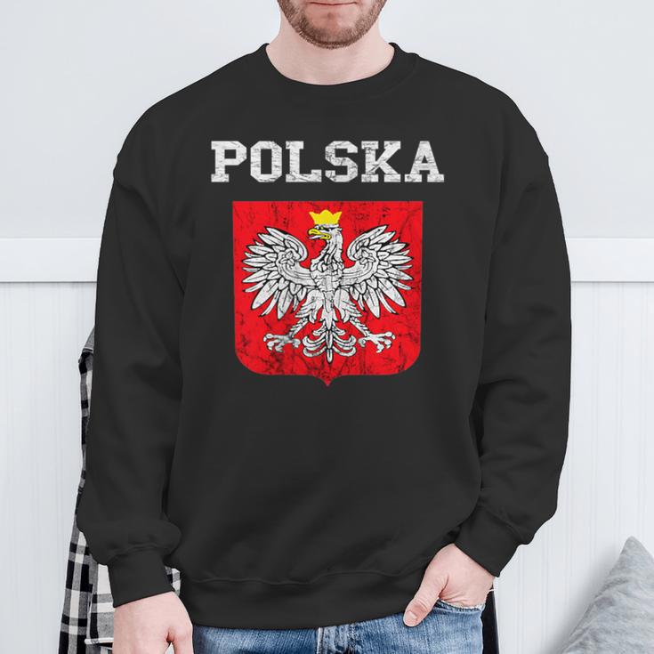 Polska Polish Flag Polish Pride Polska Polish Eagle S Sweatshirt Geschenke für alte Männer