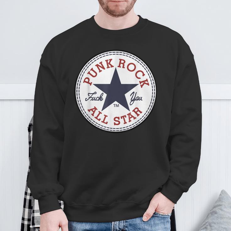 Punk Rock All Star Punk Rock Sweatshirt Geschenke für alte Männer