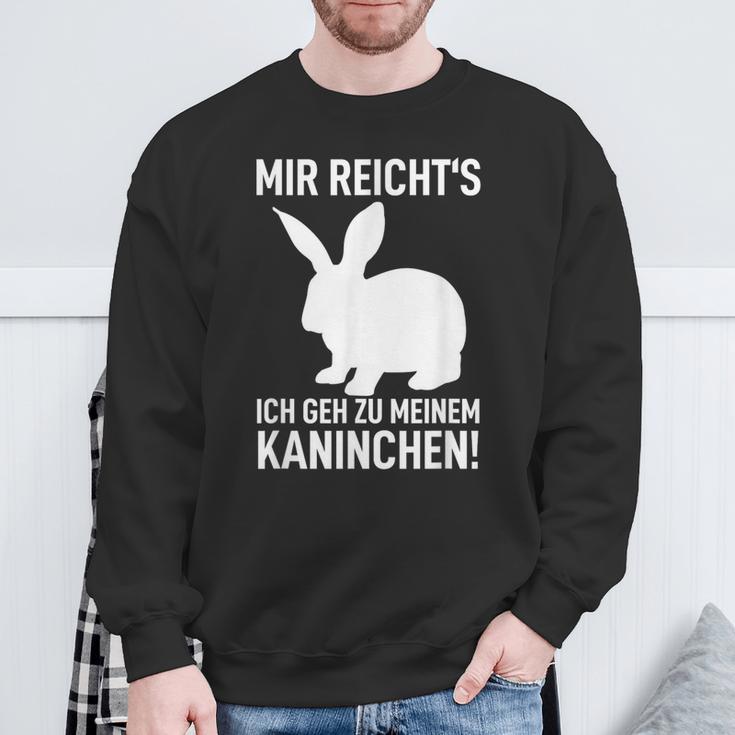 Rabbit Mir Reicht's Ich Geh Zu Meinem Rabbit Sweatshirt Geschenke für alte Männer