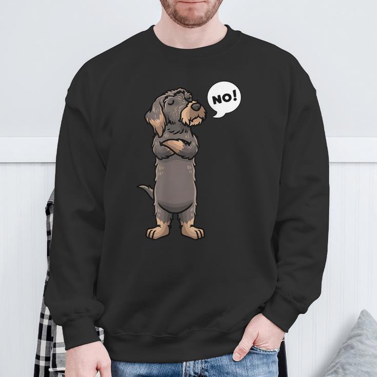 Rauhaardackel Dachshund Dog Sweatshirt Geschenke für alte Männer