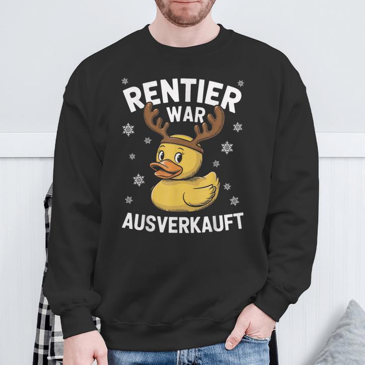 Reindeer Was Out Sold Christmas Elk Slogan Sweatshirt Geschenke für alte Männer