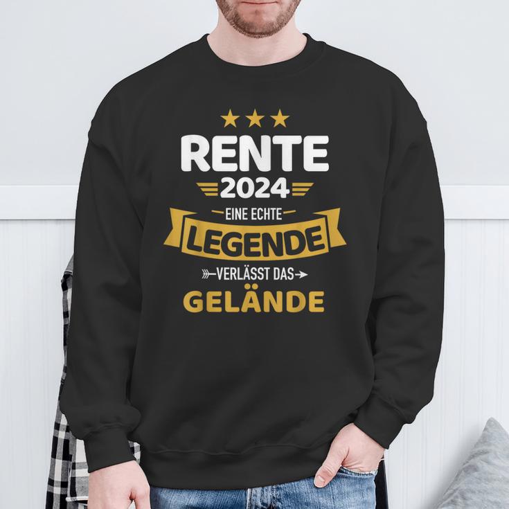 Rente 2024 Real Legend Leaves Terrain Pensioner Sweatshirt Geschenke für alte Männer