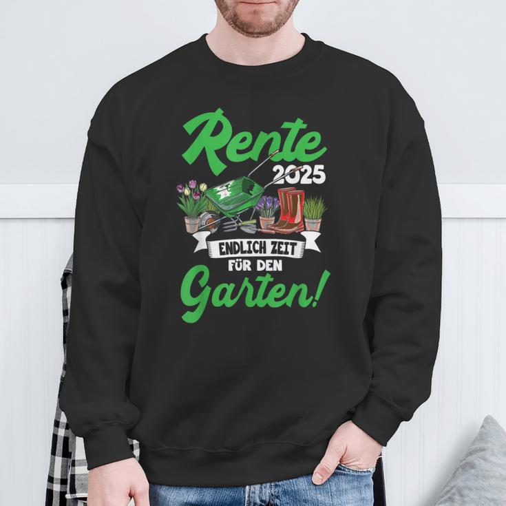 Rente 2025 Endlich Zeit Für Den Garten Rentner Sweatshirt Geschenke für alte Männer