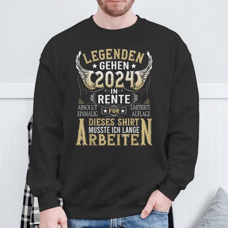 Rentner Eine Legende Geht In Rente 2024 Retirement Sweatshirt Geschenke für alte Männer