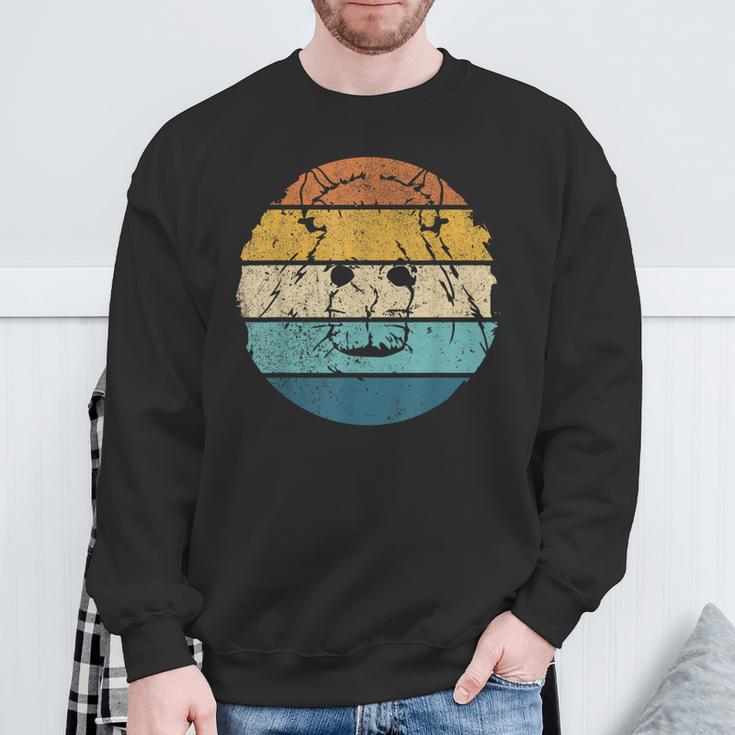 Retro Capybara Water Pig Rodentintage Capybara Sweatshirt Geschenke für alte Männer