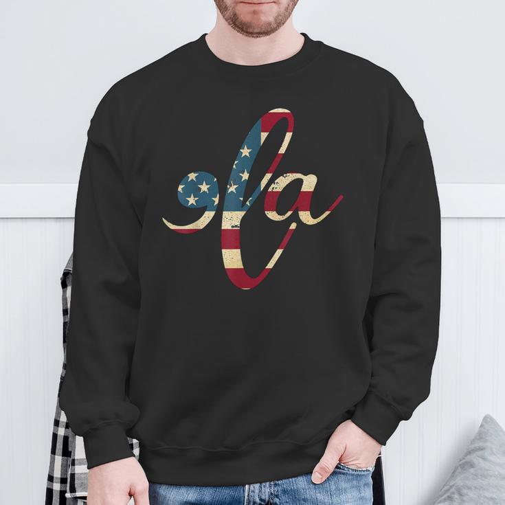 Retro Comma La Kamala Harris Jersey Kamala Harris 2024 Sweatshirt Geschenke für alte Männer