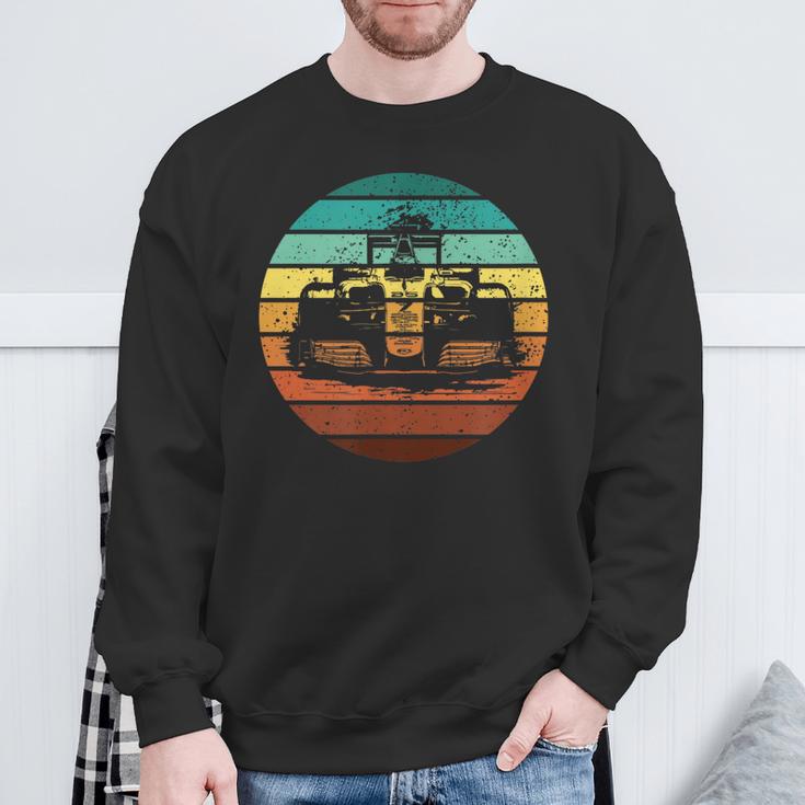 Retro Formula 1 Racing Car Sunset Sweatshirt Geschenke für alte Männer