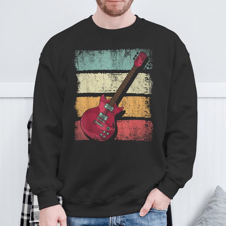 Retro Guitar Sweatshirt Geschenke für alte Männer