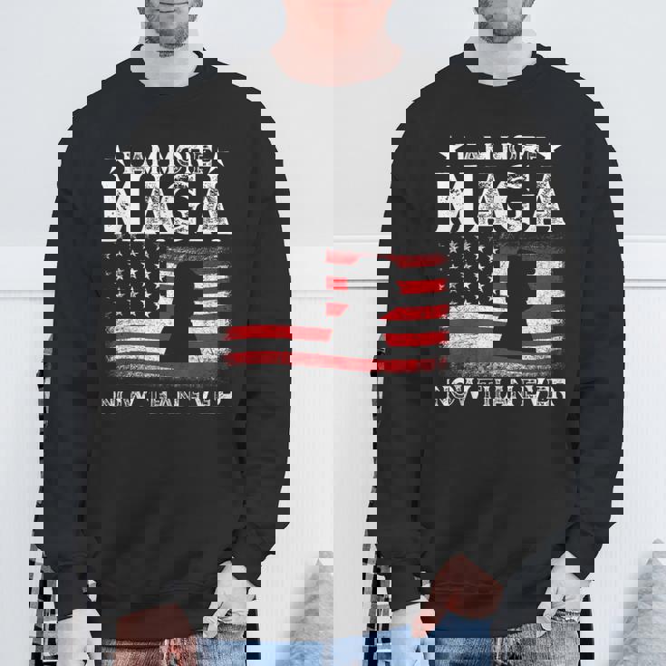 Retro I Am More Maga Now Than Ever Sweatshirt Gifts for Old Men