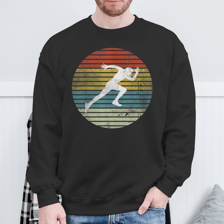 Retro Runner Jogger Running Jogging Marathon Running Sweatshirt Geschenke für alte Männer