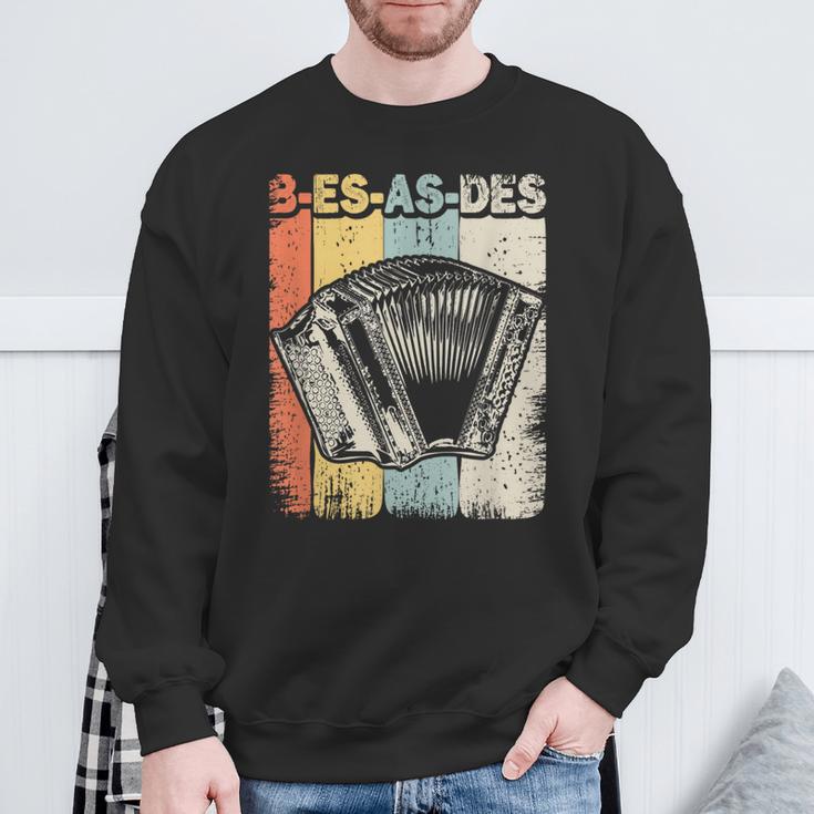 Retro Styrian Harmonica B-Es-As-Des Sweatshirt Geschenke für alte Männer