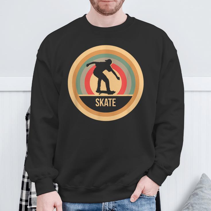 Retrointage Skating Skater Sweatshirt Geschenke für alte Männer