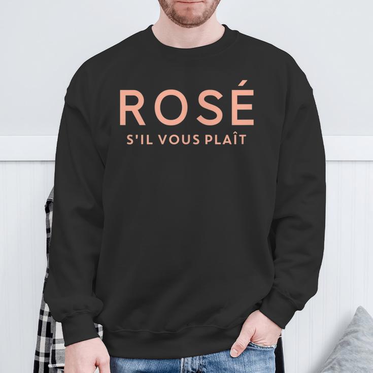 Rosé S'ilous Plaît Rosé Bitte S Sweatshirt Geschenke für alte Männer