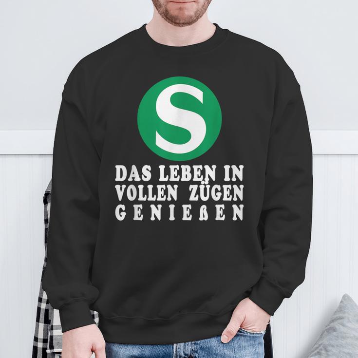 S-Bahn Das Leben Inoll Zügen German Sweatshirt Geschenke für alte Männer