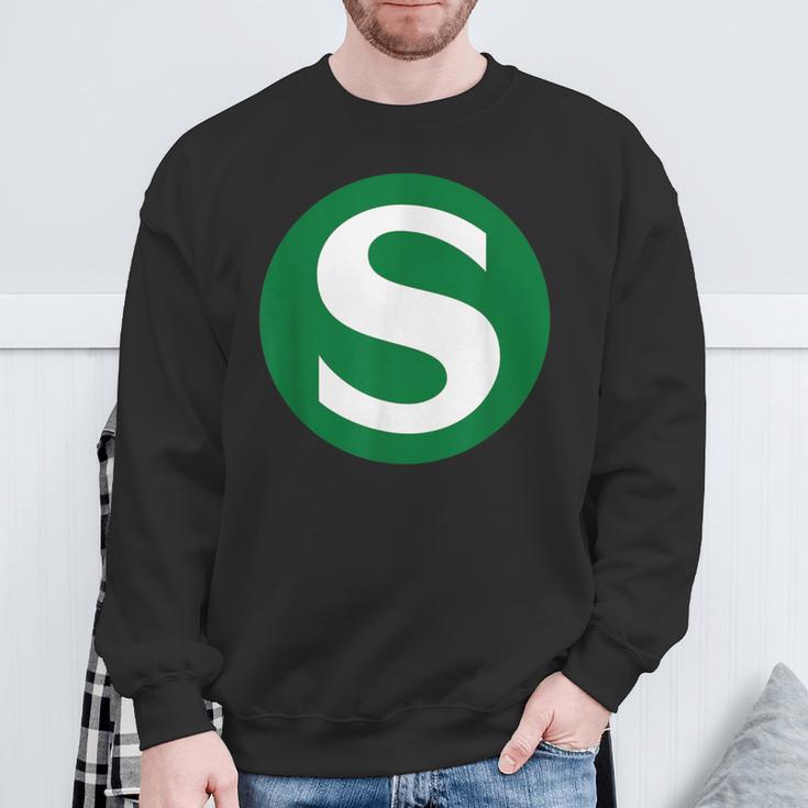 S Linie Zug Sweatshirt Geschenke für alte Männer