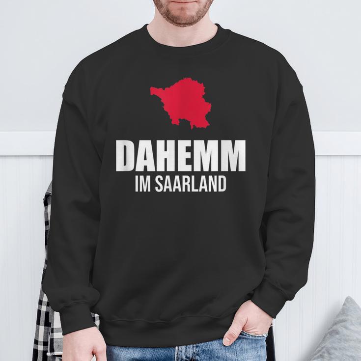 Saarländer Dahemm Dialekt Saarland Sweatshirt Geschenke für alte Männer