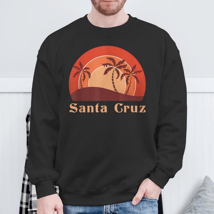 Santa Cruz Ca California 70S 80S Retrointage Sweatshirt Geschenke für alte Männer