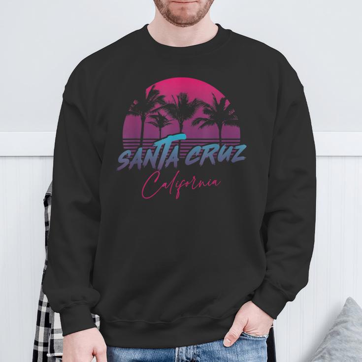 Santa Cruz Ca Retroaporwave 80S 90S Sweatshirt Geschenke für alte Männer