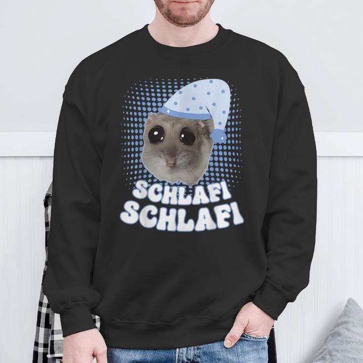 Schlafi Schlafi Hamster Cute Hamstie Sleep Sweatshirt Geschenke für alte Männer