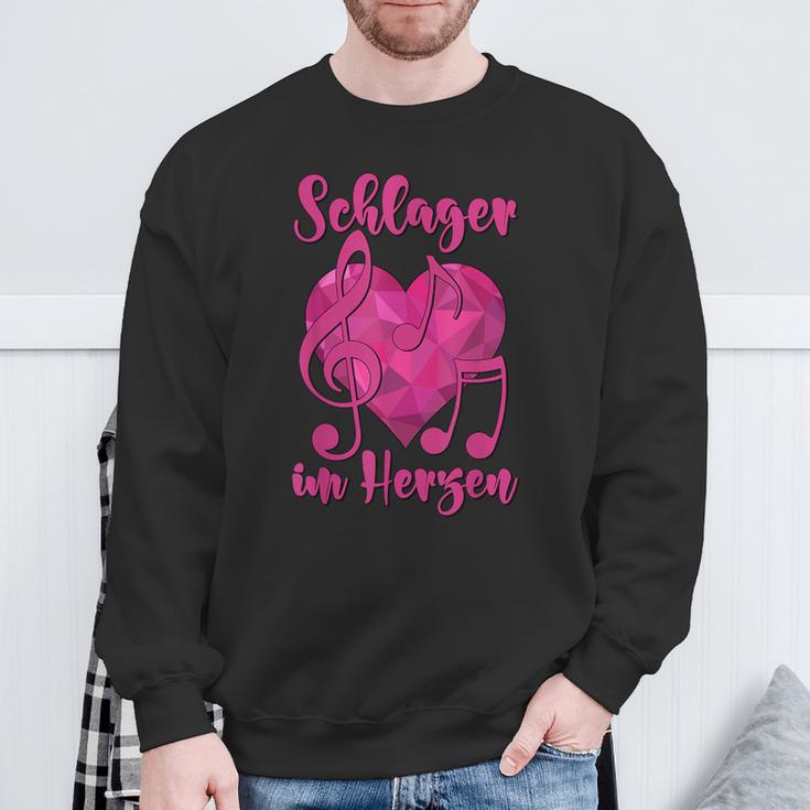 Schlager Schlager Im Herz Sweatshirt Geschenke für alte Männer