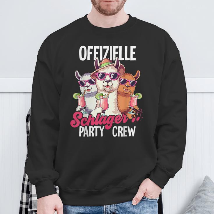 Schlager Party Crew Schlager Sweatshirt Geschenke für alte Männer