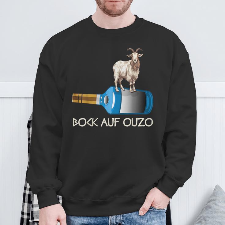 Schnapps Ouzo Party Bock Auf Ouzo Sweatshirt Geschenke für alte Männer