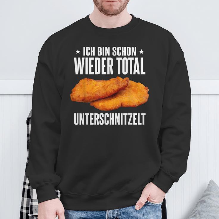 Schnitzel Ich Bin Wieder Total Unterschnitzelt Sweatshirt Geschenke für alte Männer