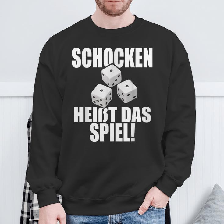 Schocken Heißt Das Spiel Schock Aus Schock Out Sweatshirt Geschenke für alte Männer