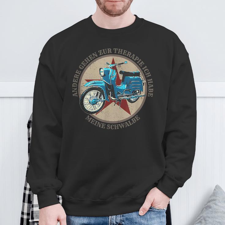 Schwalbenfahrer Schwalbe Gdr Moped Sweatshirt Geschenke für alte Männer