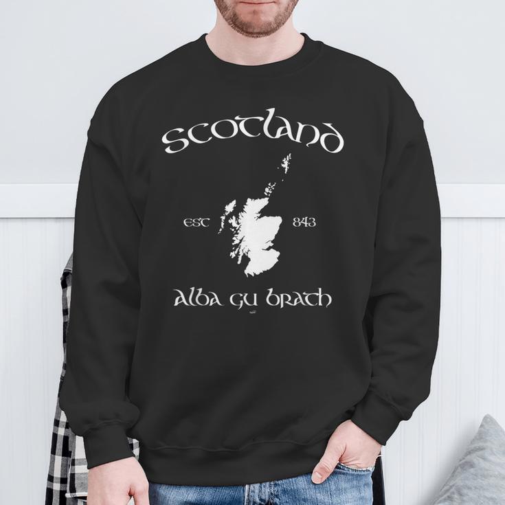 Scotland Map Sweatshirt Geschenke für alte Männer