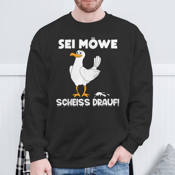 Sei Möwe Scheiss Drauf Sweatshirt Geschenke für alte Männer