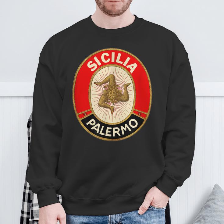 Sicilia Palermo Sicily Italian Sicilian Sweatshirt Geschenke für alte Männer