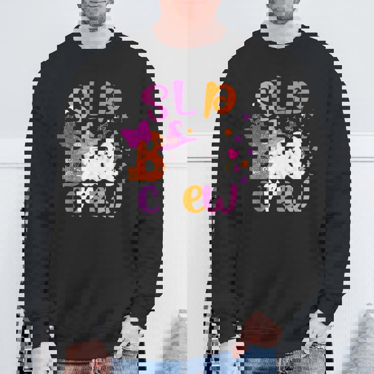 Slp Boo Crew Halloween Speech Therapy Slp Halloween Sweatshirt Gifts for Old Men