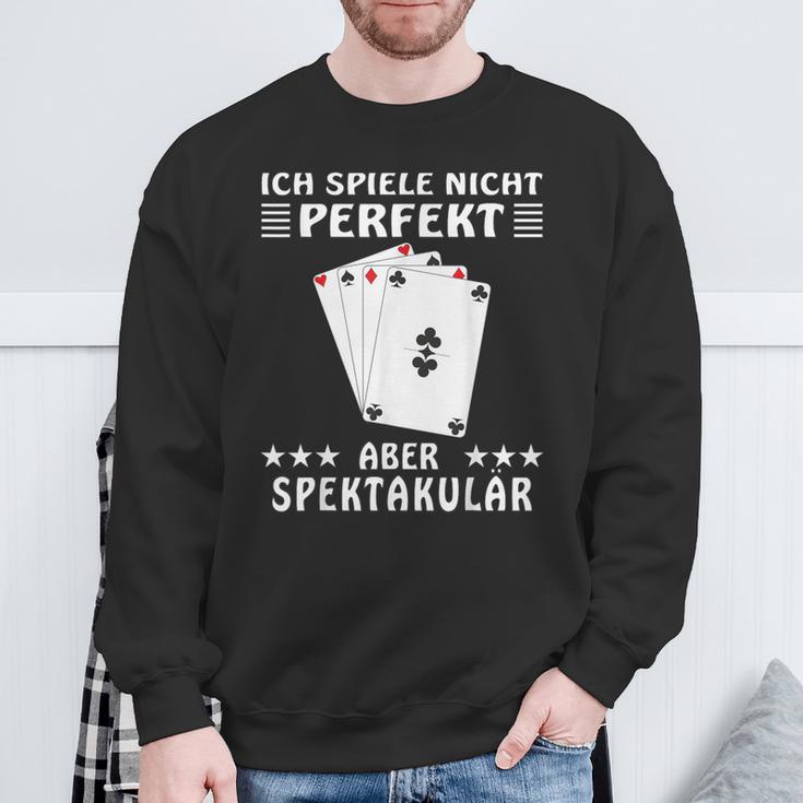 Spektacular Card Player Sweatshirt Geschenke für alte Männer