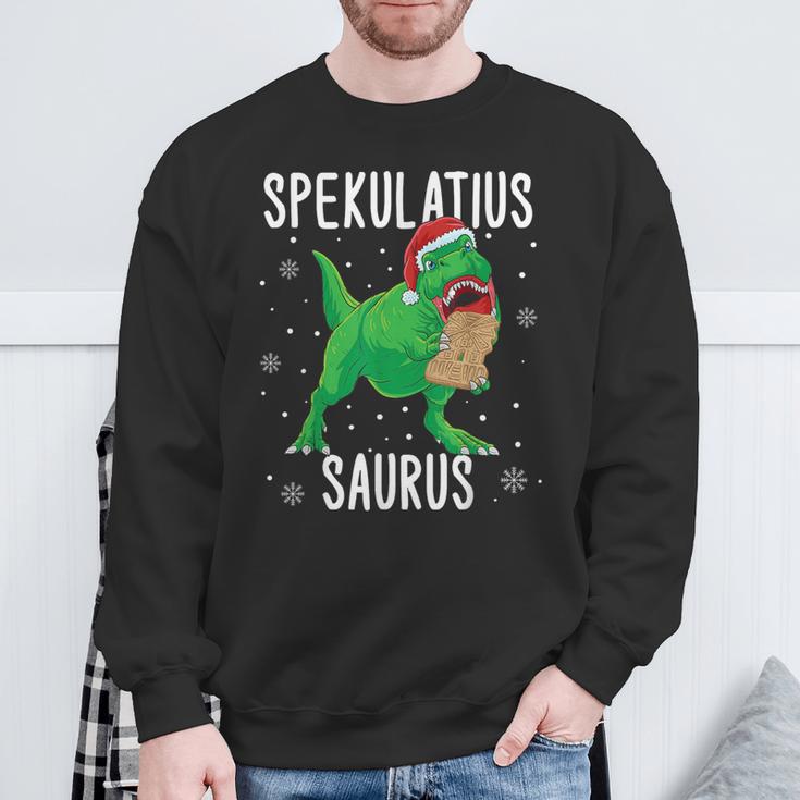 Spekulatius Saurus Christmas Dino Tyrannosaurus Sweatshirt Geschenke für alte Männer