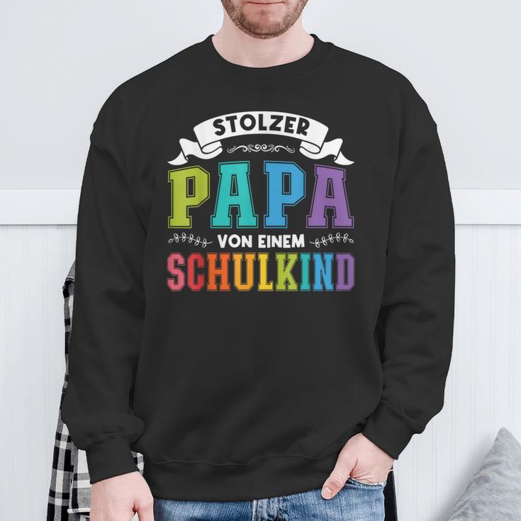 Stolzer Papaon Einem Schulkind First Day Of School Sweatshirt Geschenke für alte Männer