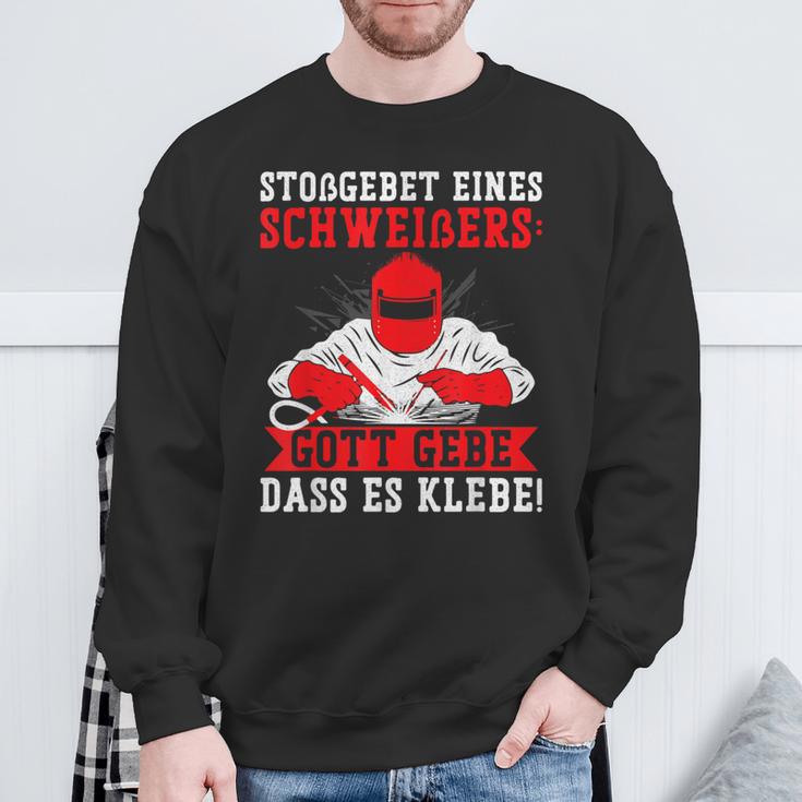 Stoßgebet Einer Welderer Sweatshirt Geschenke für alte Männer