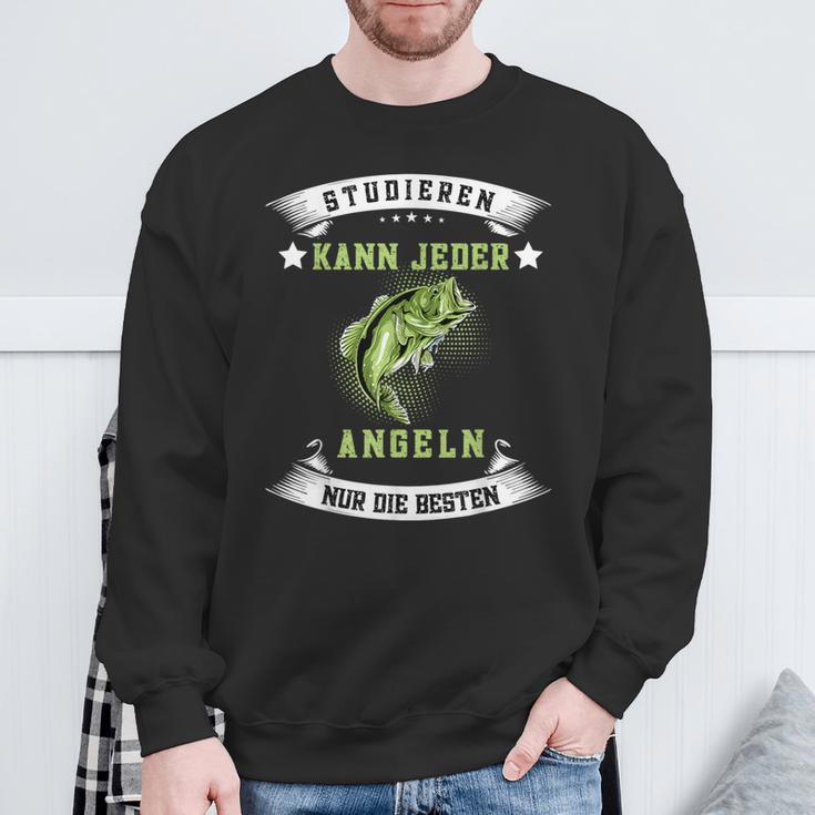 Studierenkann Jeder Angel Nur Die Besten Angler Sweatshirt Geschenke für alte Männer