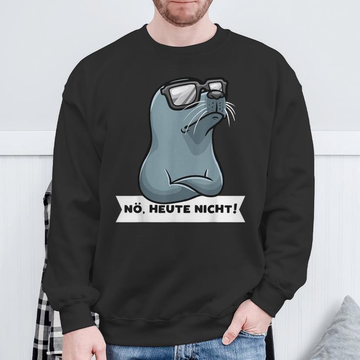 Sturer Seehund Dog Seal Sweatshirt Geschenke für alte Männer