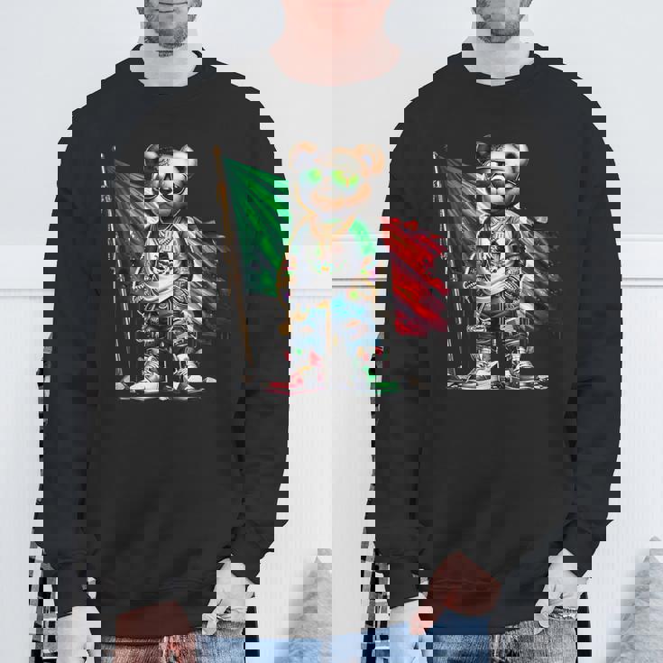 Stylish Teddy Bear Mexican Flag Mexico Sweatshirt Gifts for Old Men Stylish Teddy Bear Mexican Flag Mexico Sweatshirt Gifts for Old Men
