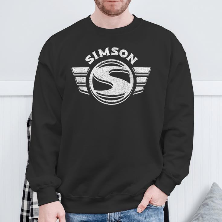 Suhl Simson S50 S51 Schwalbe Star 2-Stroke Motor 2-Stroke Love Sweatshirt Geschenke für alte Männer