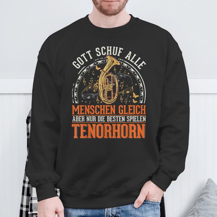 Tenor Horn Gott Tenor Hornist Sweatshirt Geschenke für alte Männer