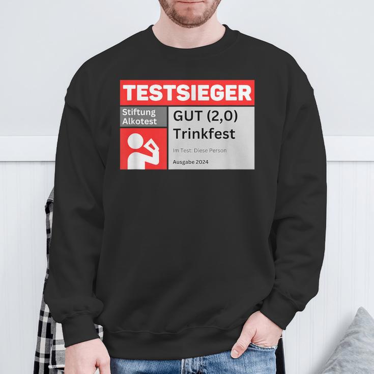 Test Winner Stiftung Alkotest Gut Trinkfest Malle Bumsbar Sweatshirt Geschenke für alte Männer