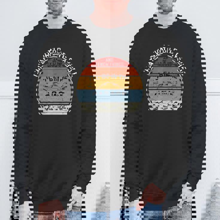 Thats What I Do I Fix Stuff And I Know I'll Be In The Garage Sweatshirt Gifts for Old Men