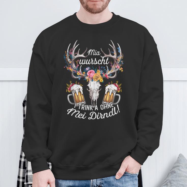 Traditional Trachten Passend Für Oktoberfest Damen Sweatshirt Geschenke für alte Männer